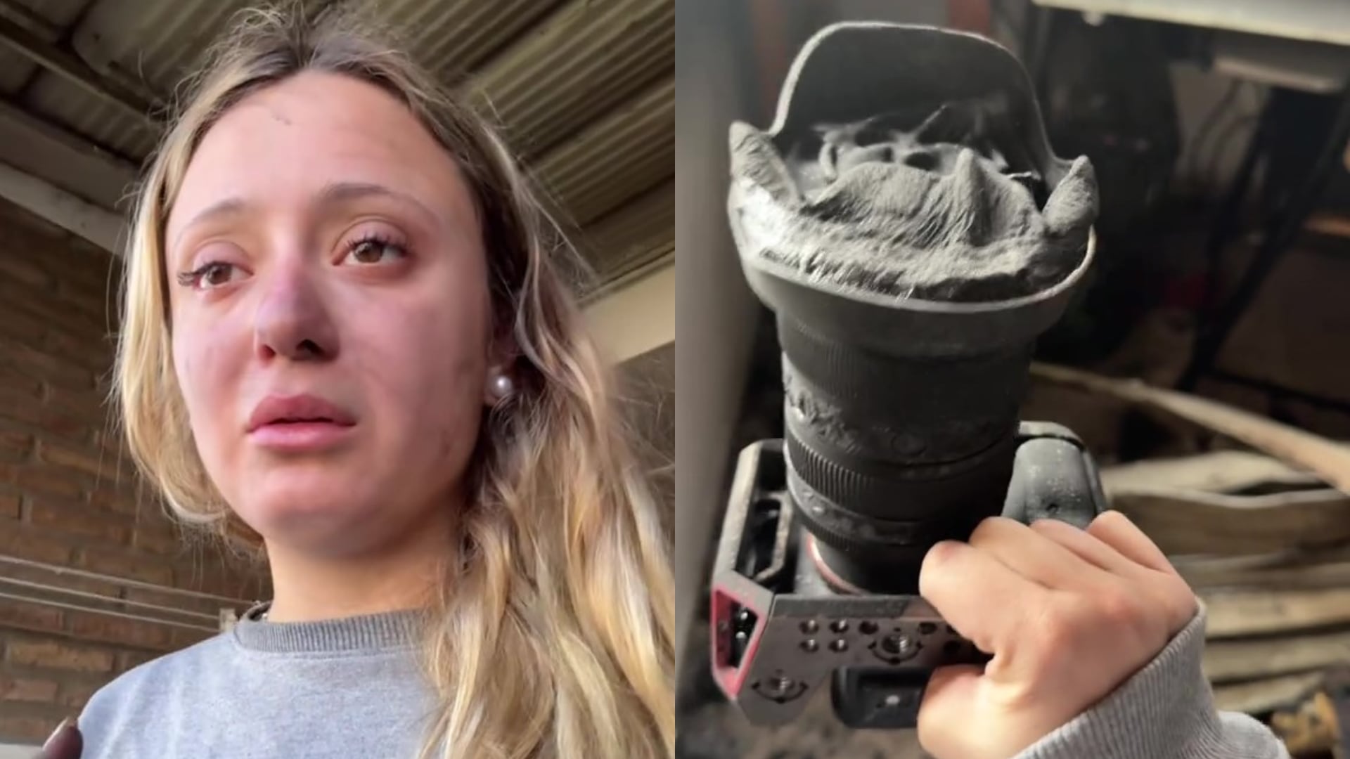 Una joven perdió todo su material de trabajo por un incendio que se inició a causa de un sahumerio (TikTok)