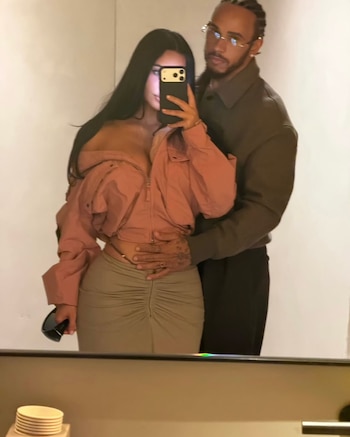 Kim Kardashian con Lewis Hamilton