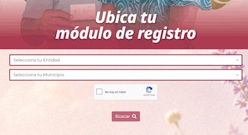 El portal solamente necesita datos básicos del domicilio para ubicar el módulo más cercano. (Captura de pantalla)