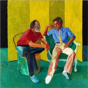"The Conversation", de David Hockney.