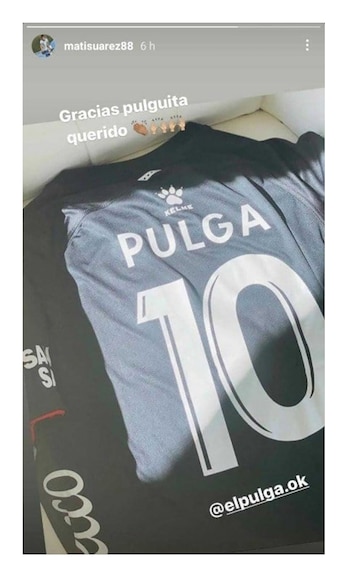 El posteo de Matías Suárez