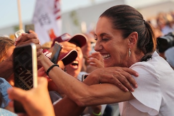 La aspirante a la presidencia