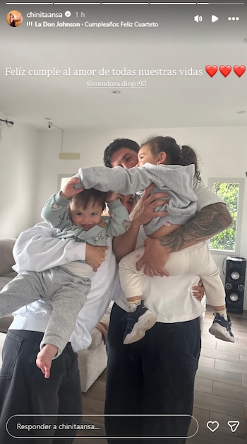 Junto a sus hijos, la conductora celebró un nuevo año de vida de su pareja, junto a un posteo repleto de imágenes de sus días juntos