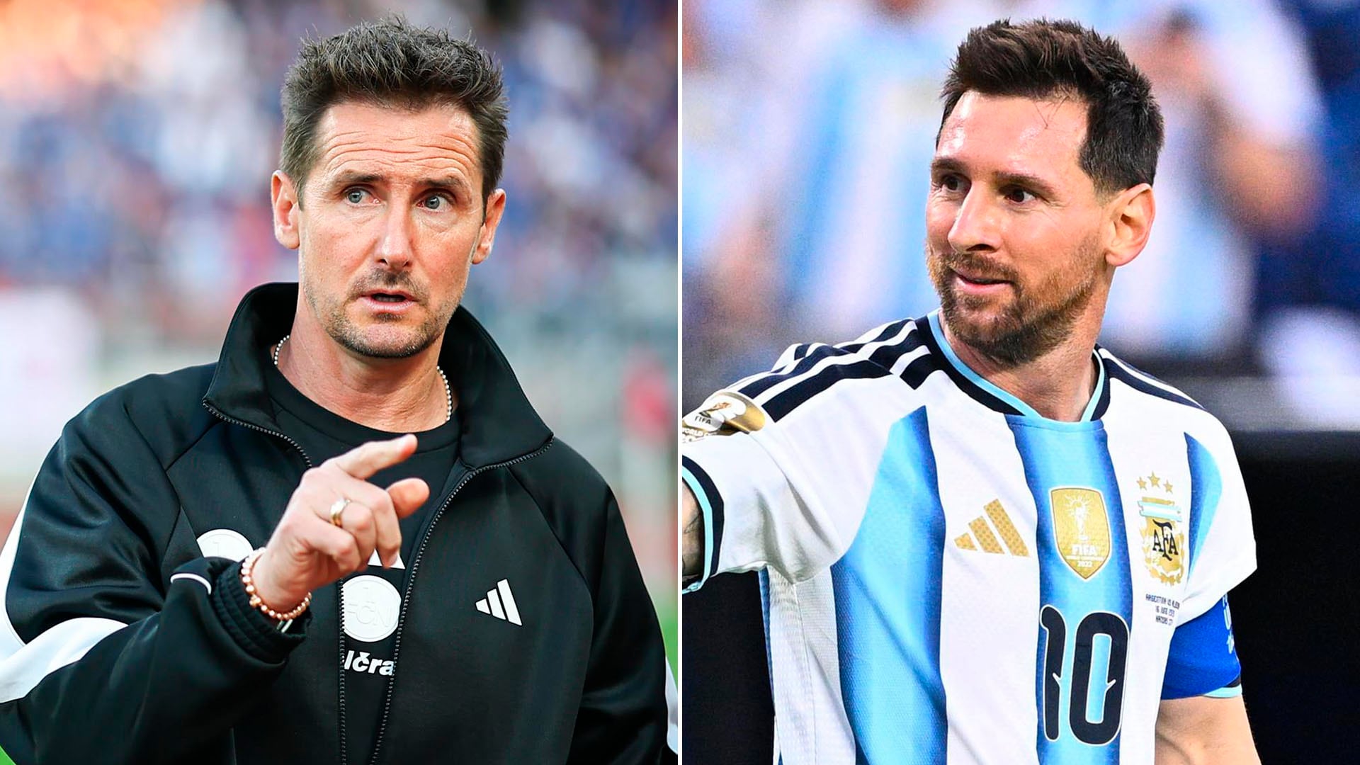 Messi habló con Klose tras su récord mundialista y Scaloni fue el puente