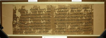 El Papyrus Anastasi I, hallado en Egipto y conservado en el Museo Británico, describe guerreros de hasta 2,59 metros en Canaán, según investigadores (Museo Británico)