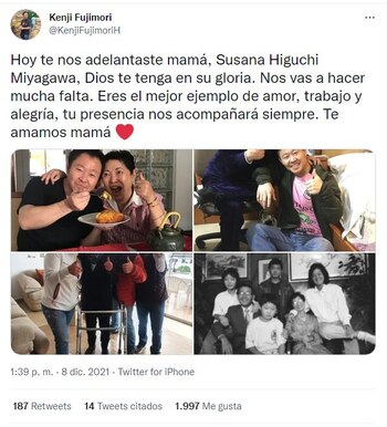 Kenji Fujimori se despide de