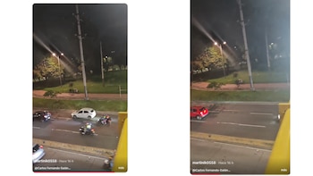 Durante el asalto, una joven