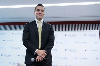 El presidente electo de Ecuador,