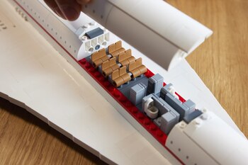 La parte superior del fuselaje