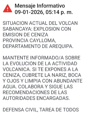 La población de Caylloma recibió