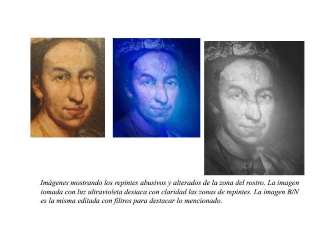 Detalles de la pericia realizadas sobre la obra de arte que había sido expoliada por los nazis