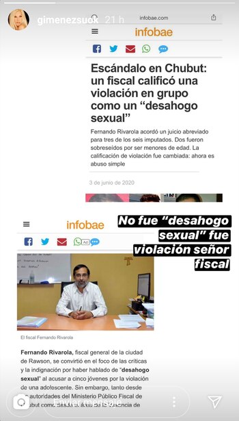 Susana Giménez fiscal Rivarola