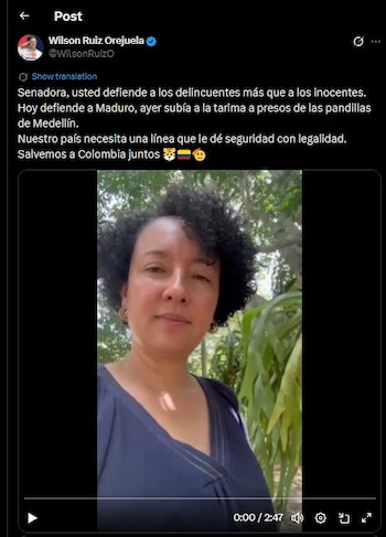 Wilson Ruiz contestó a la