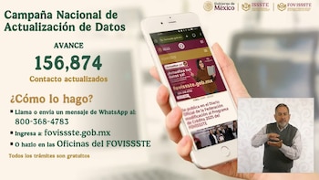 campaña actualización de datos Fovissste