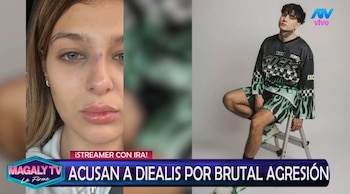 Streamer Diealis reconoce problema con el alcohol tras denuncia de su expareja. Captura: Magaly Tv La Firme.