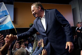 El candidato a presidente de