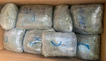 Droga incautada. (Foto: Twitter/@foro_militar)