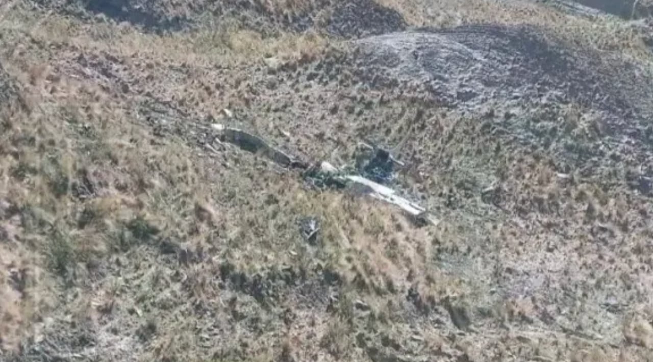 Cessna FAB-409 de la Fuerza Aérea Boliviana en lugar del siniestro