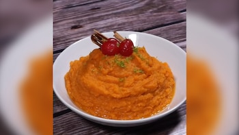 Probar puré de camote con