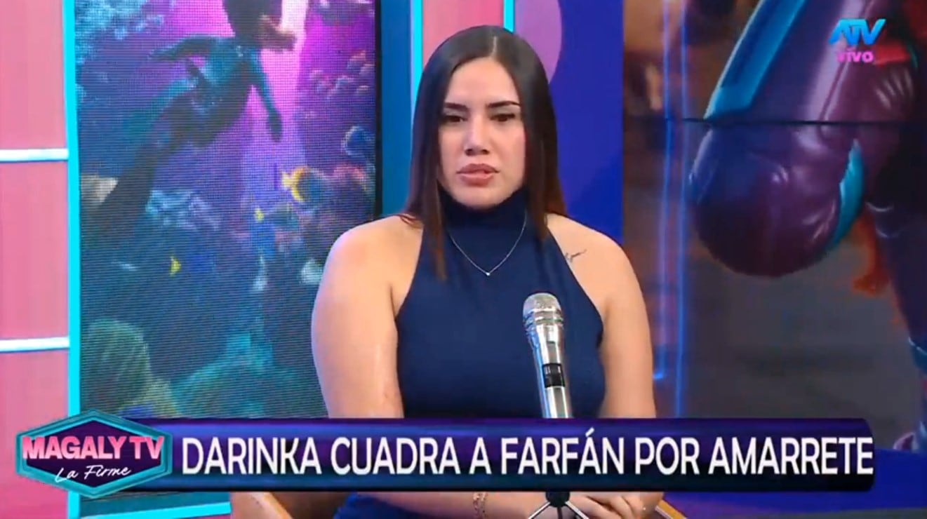 “Es una persona ridícula y mezquina”: Darinka Ramírez arremete contra Jefferson Farfán por disputa de pensión. Captura: Magaly TV La Firme.