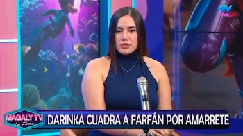 “Ele é uma pessoa engraçada e desagradável”: Darinka Ramírez ataca Jefferson Farfán por causa da briga pela pensão. Captação: Magaly TV La Firme.