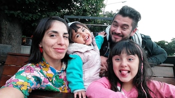 Maxi junto a Sabrina, su