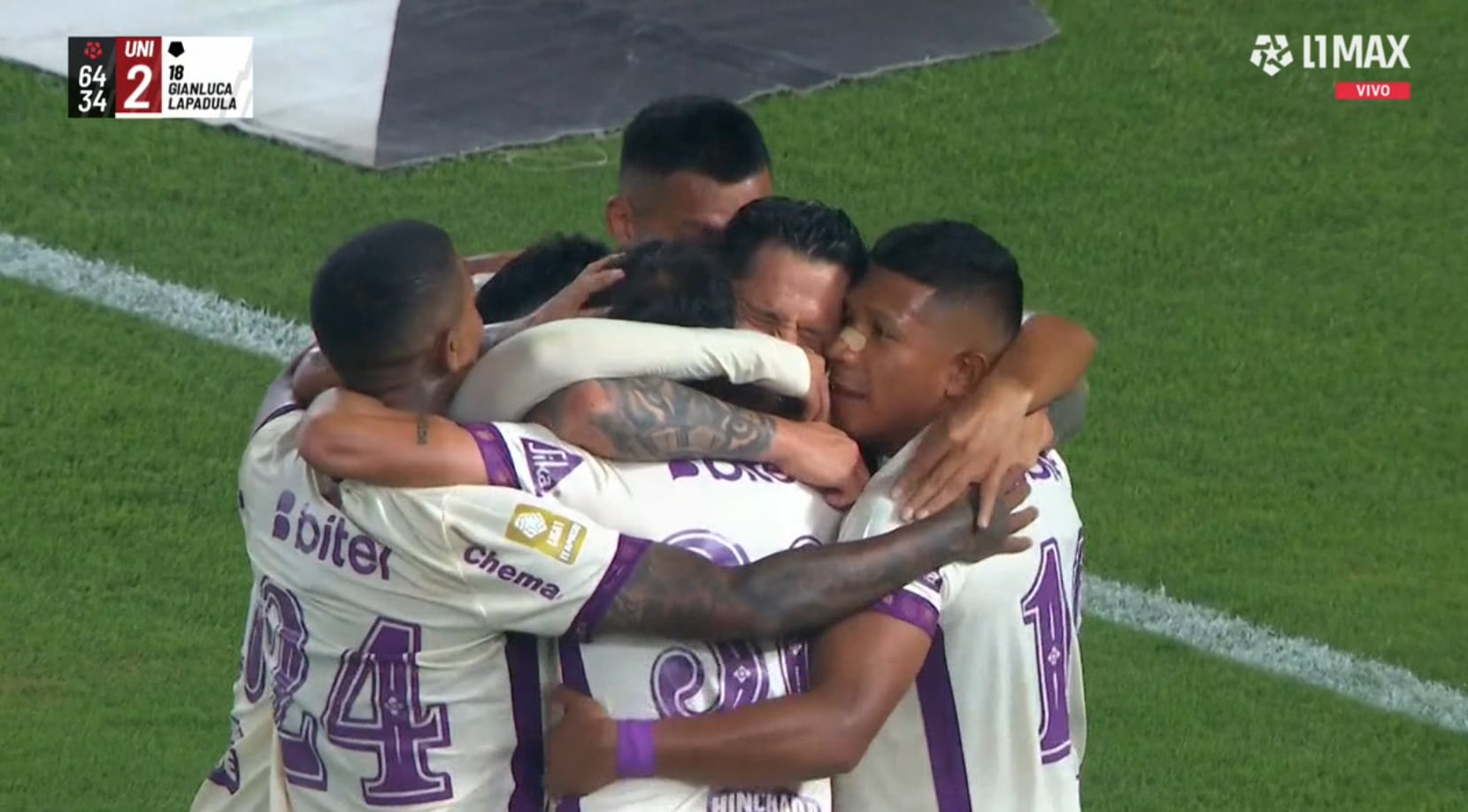 Gol de Gianluca Lapadula con asistencia de Lisandro Alzugaray para el 2-0 de Universitario vs Juan Pablo II por Torneo Clausura 2026