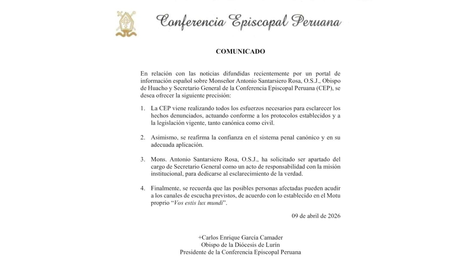 CEP garantiza investigación de denuncia de abuso