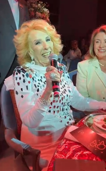 Mirtha habló antes de las