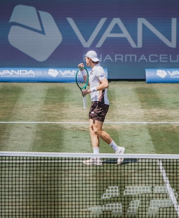 Ignacio Buse durante su participación en el ATP 250 de Mallorca 2026.