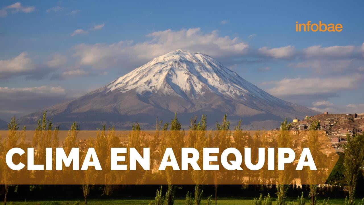 El majestuoso Misti bajo un cielo azul, fiel compañero del clima arequipeño
