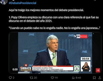 Debate presidencial EN VIVO: lo más viral en redes tras los momentos más polémicos. Captura: X.