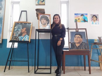Dibu Martínez artista cuadro