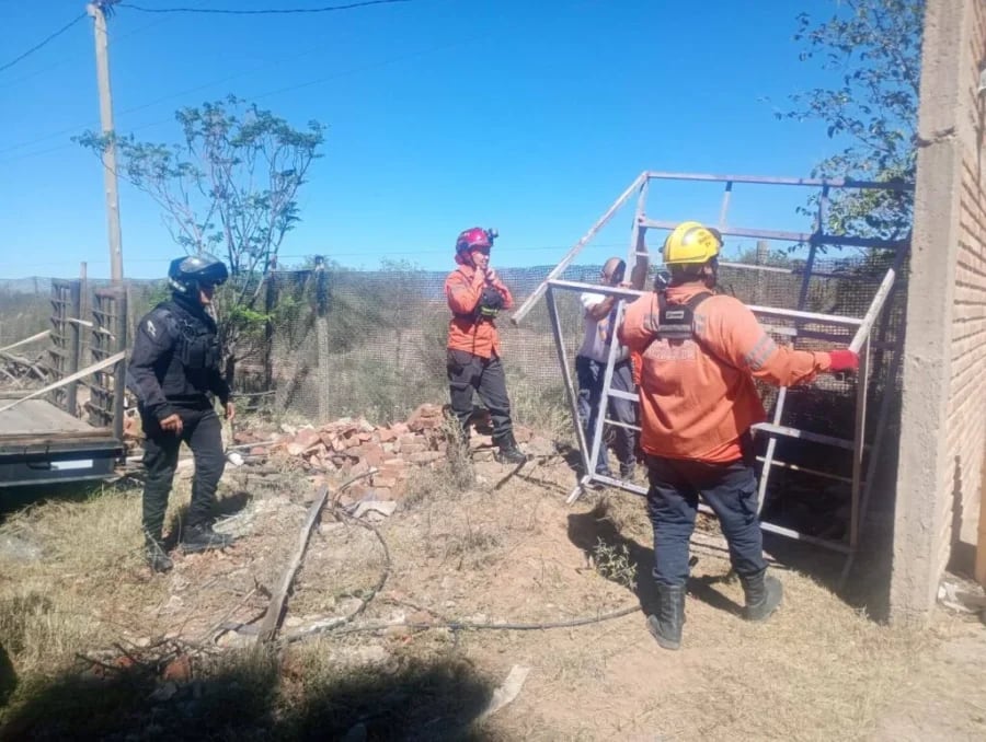 El operativo de rescate se desarrolló en horas del mediodía con la participación de varias fuerzas