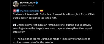 Jhon Jader Durán volvería a