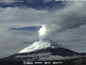 Monitoreo del Popocatépetl este 27