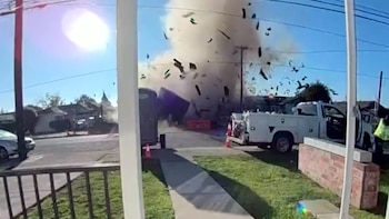 La impactante explosión de varias