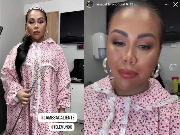 Yina Calderón intentó caracterizar a Celinee Santos en