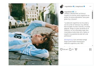 El editorial de Vogue reunió recuerdos del Mundial 1986, Italia 90, Japón 2002 y los festejos en el Obelisco para mostrar al fútbol como puente entre generaciones