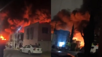 Se registra fuerte incendio en