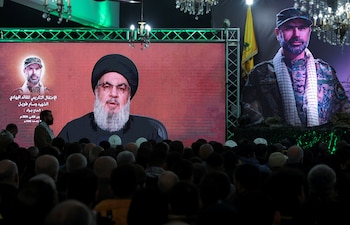 El líder del grupo terrorista Hezbollah Sayyed Hassan Nasrallah (REUTERS/Aziz Taher)