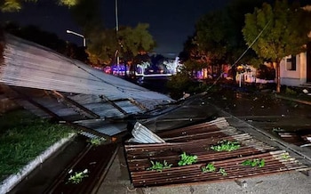 A raíz de los destrozos,