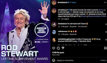 Rod Stewart recibirá el Premio
