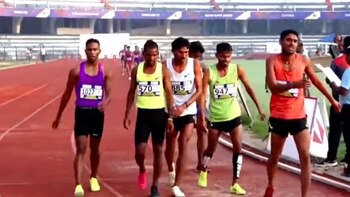 Insólita final de una carrera en India