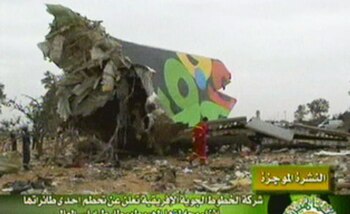 El accidente aéreo en la