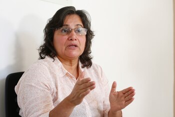 La activista salvadoreña Celia Medrano,