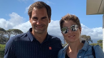 Roger Federer y su esposa