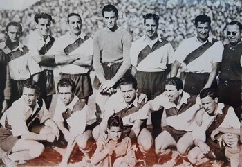 El equipo de 1945, con