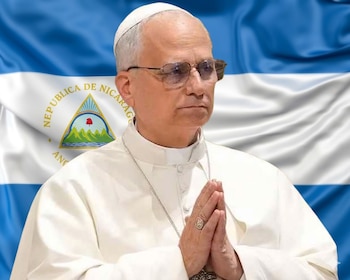 Los obispos de Nicaragua respaldan a León XIV tras las acusaciones de Donald Trump sobre la guerra en Irán. (Visuales IA)