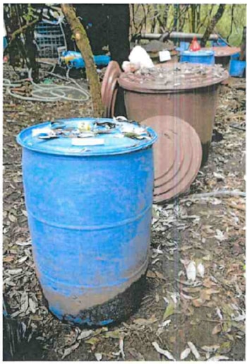 Parte de lo hallado en